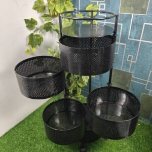5 Layer Round Shape Kitchen Rack